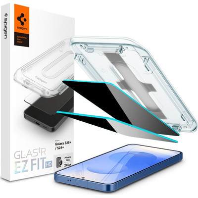 2x Schutzglas für Galaxy S25+ / S24 Plus Spigen Displayschutzglas Hartglas