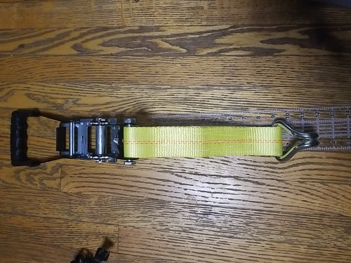 Unbranded 2" Heavy Duty Ratchet Strap Replacement Short End - Yellow