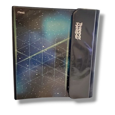 Trapper Keeper Binder OUTER SPACE Retro Geometric Portfolio Collection NWOT D-2