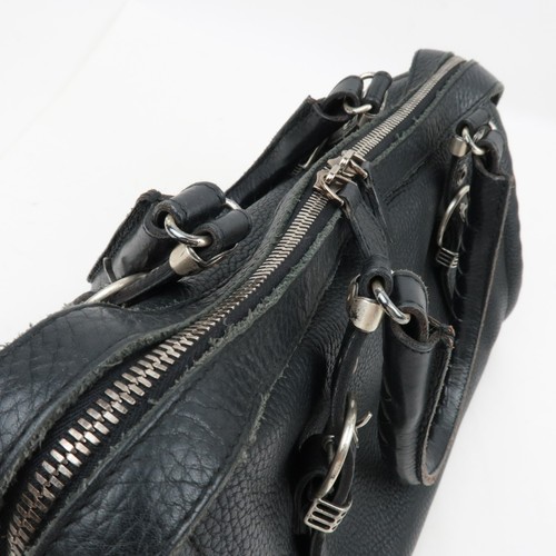 Autentica borsa BOTTEGA VENETA Boston in pelle nera F/S - Foto 15 di 19