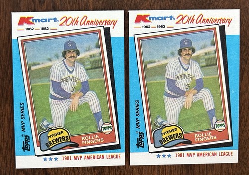 Rollie Fingers #40 1982 Kmart card