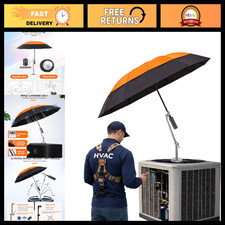 Magnetic Umbrella with Base for HVAC - Portable Sun Rain Protection, Ideal for