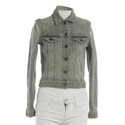 Saint Laurent Jeansjacke S Blau Grün Sehr gut