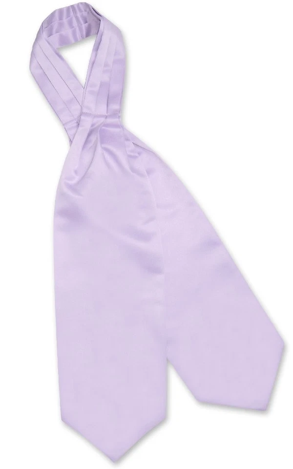 Corbata para hombre Vesuvio Napoli ASCOT lavanda maciza color púrpura claro corbata Foto 2 de 2