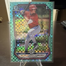 🔥 2026 Bowman Chrome 1st Bowman Coy James Nationals Mojo Green /125 🔥 