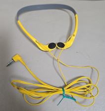 Vintage Sony Sports MDR-W14 Walkman Headphones Yellow Tested
