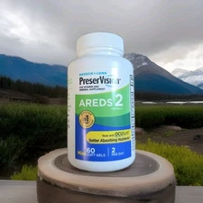 NEW Bausch + Lomb Preservision Areds 2 Eye Vitamin 60 Mini Soft Gels Exp 9/26