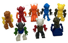 LOT OF 8 Kid Connection Transforming Robot Transporter Small Plastic Toy Figures