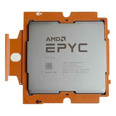 AMD EPYC Genoa 9534 CPU 64 Core 2.45GHz 128 Threads SP5 256MB 280W Processor