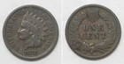 X7765  1878 Indian Head Cent Penny 1c, VG