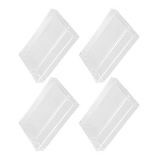 Reusable Transparent Plastic Cassette Tape Organizer Box for Home Storage