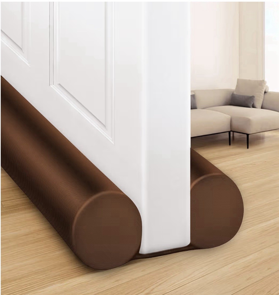 Waterproof Twin Door Draft Stopper Adjustable Size 30" To 36" Weather Stripping 