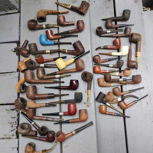 Vintage Lot Of over 40 Pipes as seen in the first photo