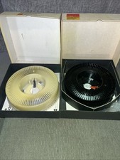2 Kodak Carousel Ektagraphic Universal Slide Trays holds 80 Slides