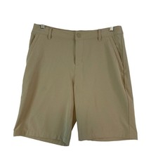 All in Motion Kids Tan Chino Shorts Size 14 Adjustable Waist Flat Front Casual