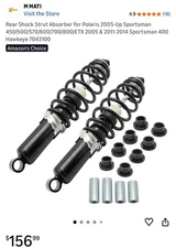 2PCS Rear Shocks Strut Absorber Kit for Polaris Sportsman 570 2014-2023 7043100