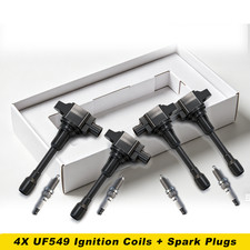 4x Ignition Coil & IRIDIUM spark plug Kit Set for Nissan Altima Rogue 2.5L 2026