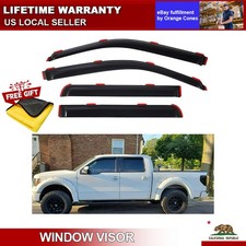 4-door For Ford F150 Super Crew Cab 2009-2014 Window Vent Visors Rain Guard 4-door For Ford F150 Super Crew Cab 2009-2014 Window Vent Visors Rain Guard
