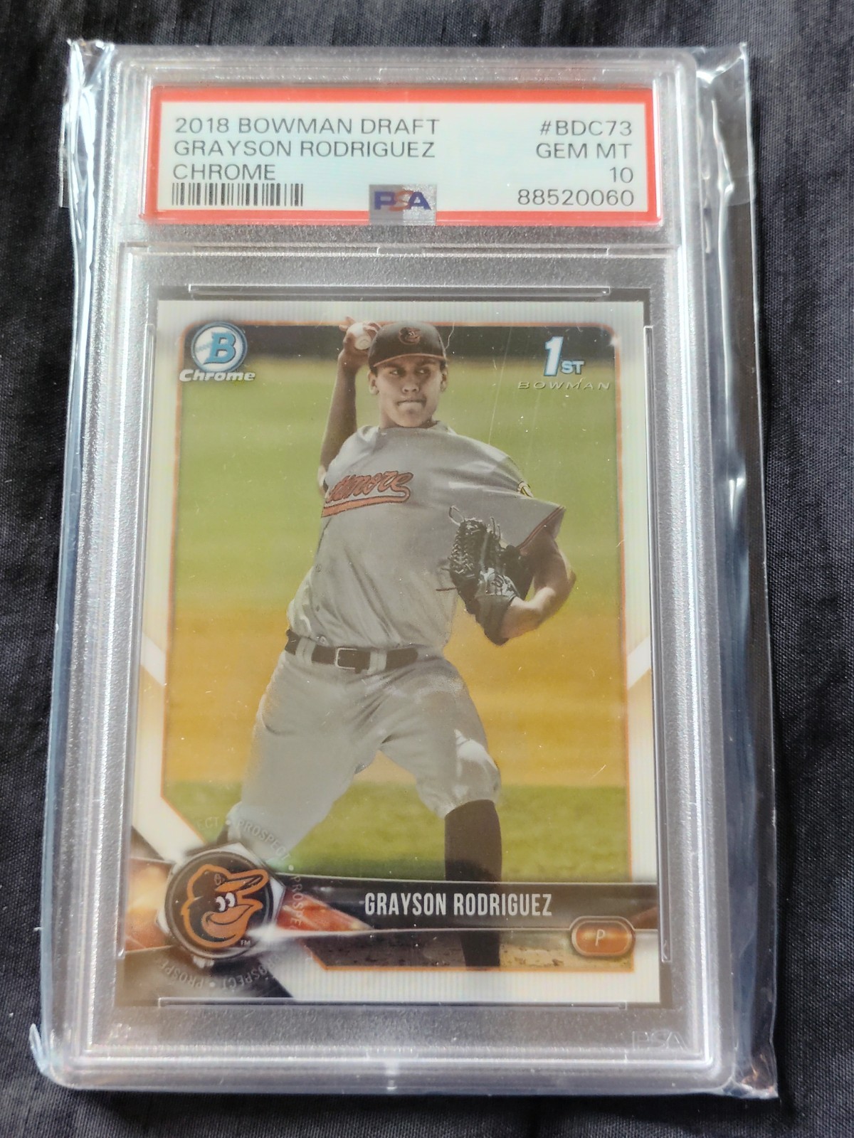 2018 GRAYSON RODRIGUEZ BOWMAN DRAFT CHROME #BDC-73 GEM MINT PSA 10 SWEET ROOKIE view 13