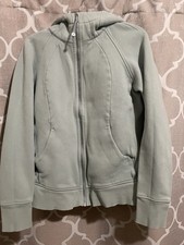 Lululemon Women's Scuba Full Zip Hoodie Size 12 "silver Blue"