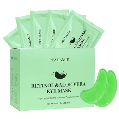 Under Eye Patches 30 Pairs Retinol Aloe Vera for Dark Circles Puffiness
