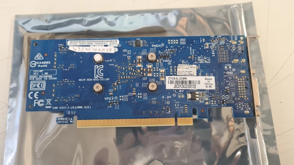 ASUS GeForce GT 1030 2GB Graphics Card Low Profile GT1030-SL-2G-BRK DVI-D + HDMI - Image 2 of 4