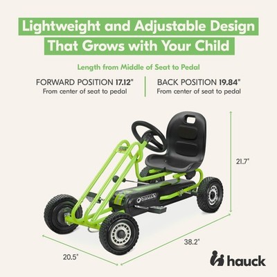 Hauck Lightning Pedal Go-Kart - Race Green for sale online | eBay