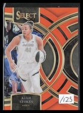 2024 Panini Select WNBA #179 Kiah Stokes Prizms Orange #/125