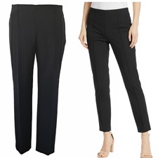 ESCADA Black Tuska High-Waist Ankle Trousers Pants SIze 38 / 8 Techno Stretch