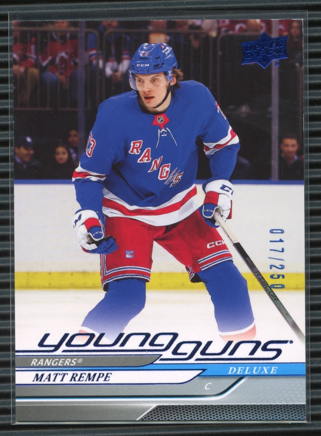 2024-25 Upper Deck Series 1 Hockey Young Guns Deluxe /250 #216 MATT REMPE