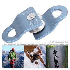 Blue Downhill Side Plate Single Pulley Outdoor Mountaineering Rock Climbing