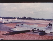 Boeing B-17 43-37683 96 BG taxiing for takeoff color photo