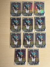 11x 2025 Bowman Chrome Draft Lot Jonny Farmelo 3 Refractor 8 Chrome Mariners