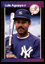 Luis Aguayo 1989 Donruss #551 Yankees MLB READ FREE SHIPPING AutographDen