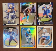 Lot 6) Buffalo Bills prizm CURTIS SAMUEL SILVER RC KNOX, ROUSSEAU, PALMER, 