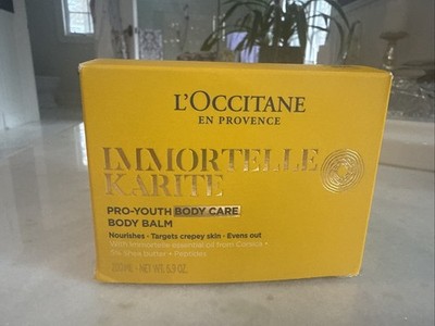 L'Occitane Immortelle Karite Pro Youth Body Care Balm / 6.9 Oz NIB $75 Retail