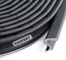 BBTO V-shaped foam door and window sealant 240 ft, black 