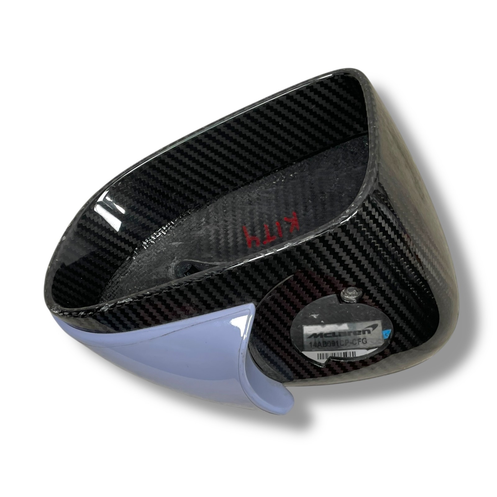 McLaren 720S 2017-2024 OEM Left door mirror upper cover carbon fiber 14AB091CP