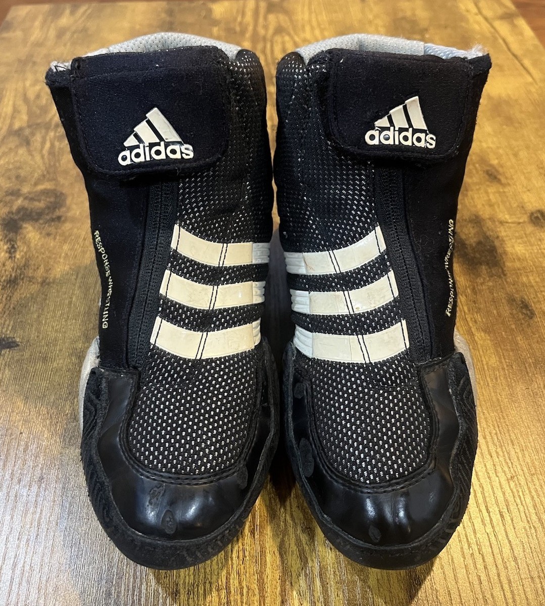 2007 Adidas Response Grey/Black Rare Wrestling Shoes Size 4.5 | eBay