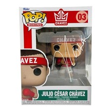 JULIO CÉSAR CHÁVEZ AUTOGRAFIADO FUNKO POP 03 AUTENTICADO JSA