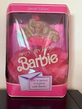 Vintage 1990 Mattel Special Edition Party Sensation Barbie Doll #9025 NRFB
