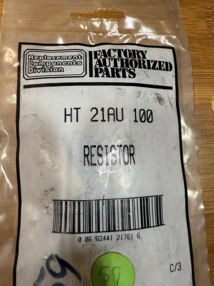 BRAND NEW HT21AU100 Carrier RESISTOR, 25W - Image 2 of 4