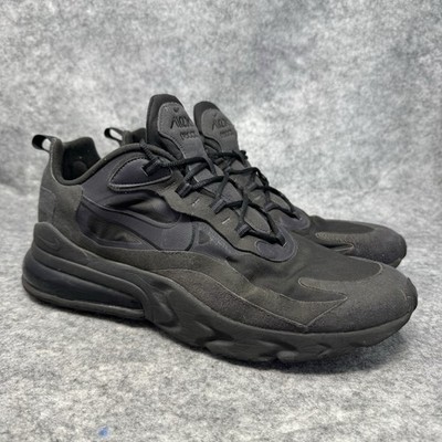 Nike Air Max 270 React Shoes Mens Size 13 Triple Black Oil Training C13866-003