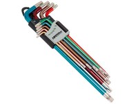 Tx-StiftschlüSselsatz 9.-Tlg. TX10 - TX50 Torx WinkelschlüSsel Hm MüLlner 320CV
