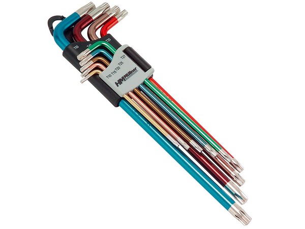 Tx-StiftschlüSselsatz 9.-Tlg. TX10 - TX50 Torx WinkelschlüSsel Hm MüLlner 320CV-image