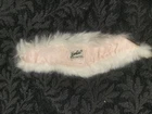Vintage Barbie White Rabbit  Fur Stole  Enchanted Evening Accessory