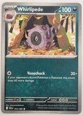 Official Pokémon Whirlipede Common SV: Black Bolt 055/086 Trading Card