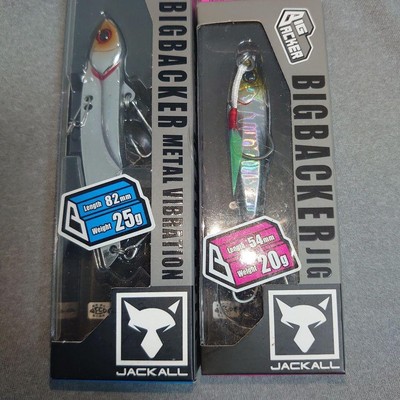 Bigbacker Metal Vibration Jig Set 82mm 25g & 54mm 20g Silber Angelköder