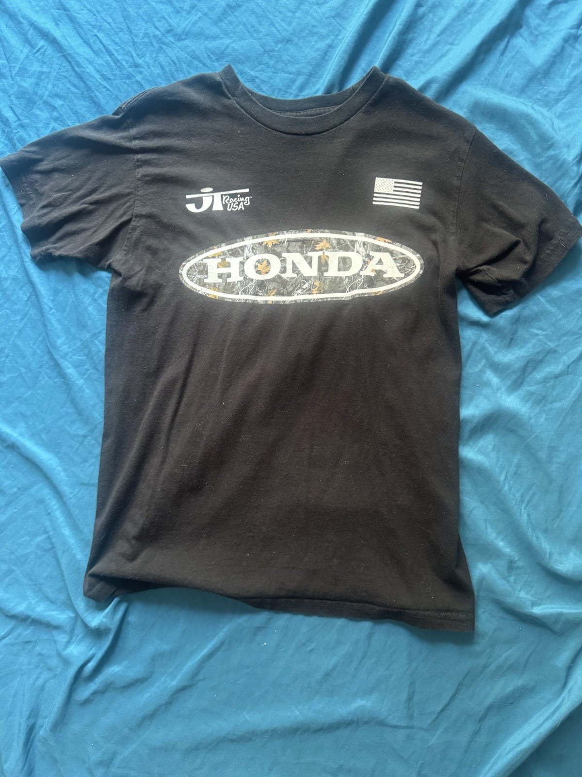 Honda Racing Eagle Men's T-Shirt Vintage, Size M Single Stitch,