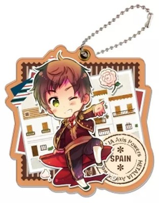 Hetalia Axis Powers Spain Keychain Acrylic Mascot Character Badge Collectible
